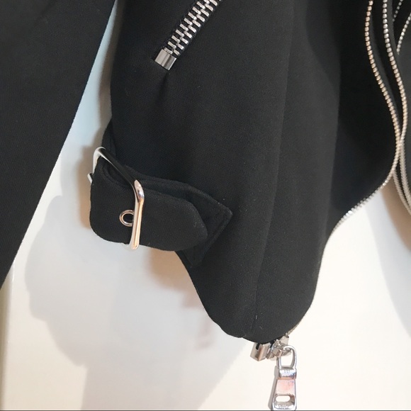Zara Cropped Black w/Silver Hardware Jacket - Picture 6 of 12